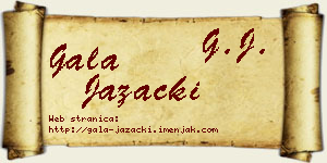 Gala Jazački vizit kartica